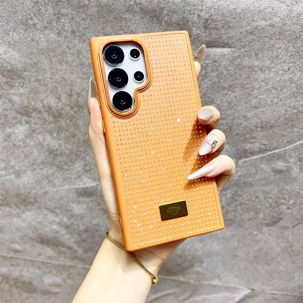 Luxury Girl Diamond Bling Glitter Phone Case for Samsung Galaxy S25 Ultra S24 S23 FE S22 S21 Plus A55 ZFLIP 6 High-grade Cover