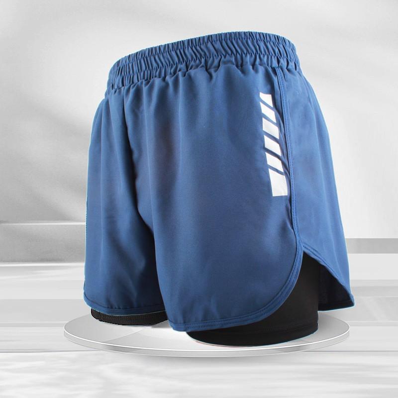 

Swimming Trunks Men To Prevent Embarrassment Double-layer Beach Hot Spring Professional Boxer Loose Quick Dry Short XXXL 140-160