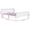 Solid Wood Bed Grey Pine 160 x 200 cm