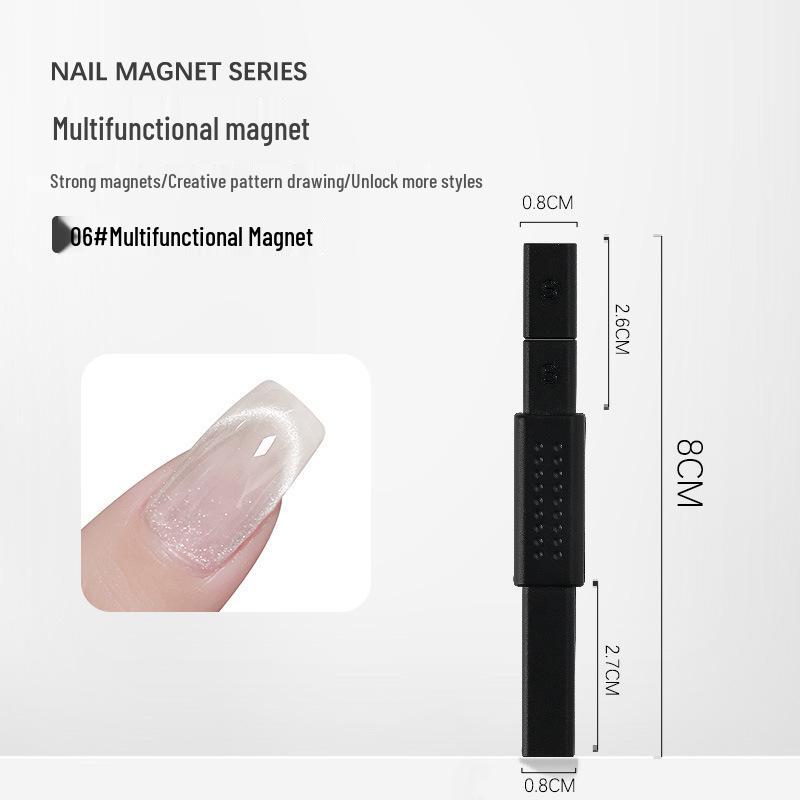 Nail Art Magic Wand: Double-Headed Cat Eye Gel Thickened Magnet