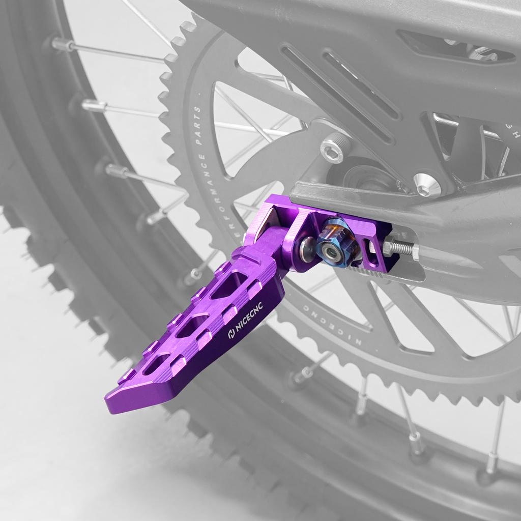 NICECNC For Surron Light Bee X S L1E Chain Tensioner Adjuster Blocks & Rear Axle Nut For Segway X160 X260 Electric Dirt Bike