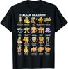 Tipos de Personagem de Meme Brainrot Italiano Camiseta Desenhada à Mão Camiseta Unissex
