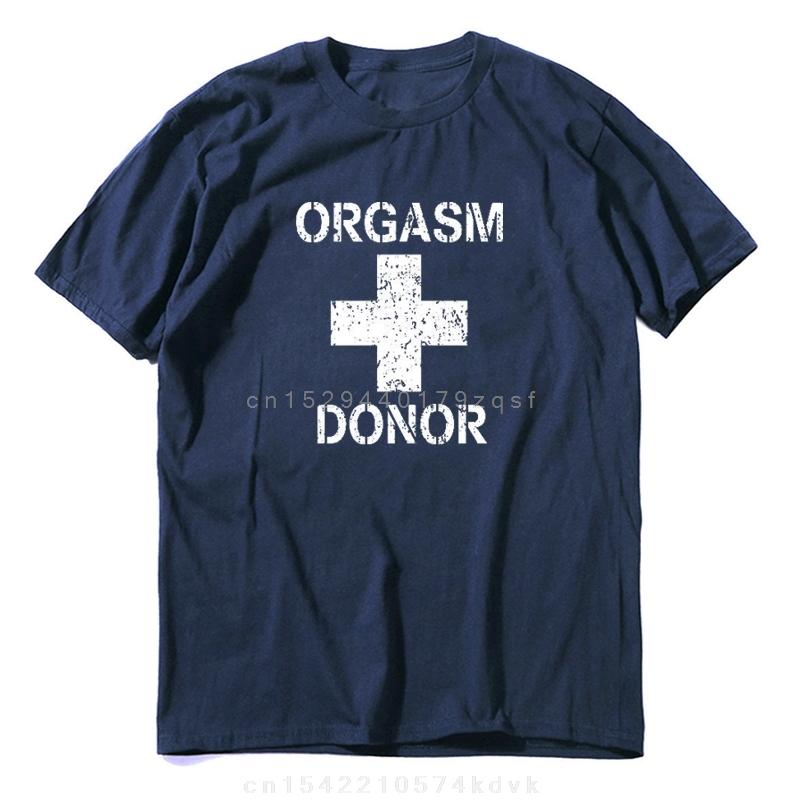 Black Humor Orgasm Donor Funny Humor American Pie Movie Novelty Gift Men T-shirt Woman Funny Fashion Casual Cotton Printed Shirt