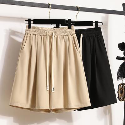 DIMANAF 2025 Summer Style Shorts Pants Loose High Waist Women Basic Pants Female Solid Trousers