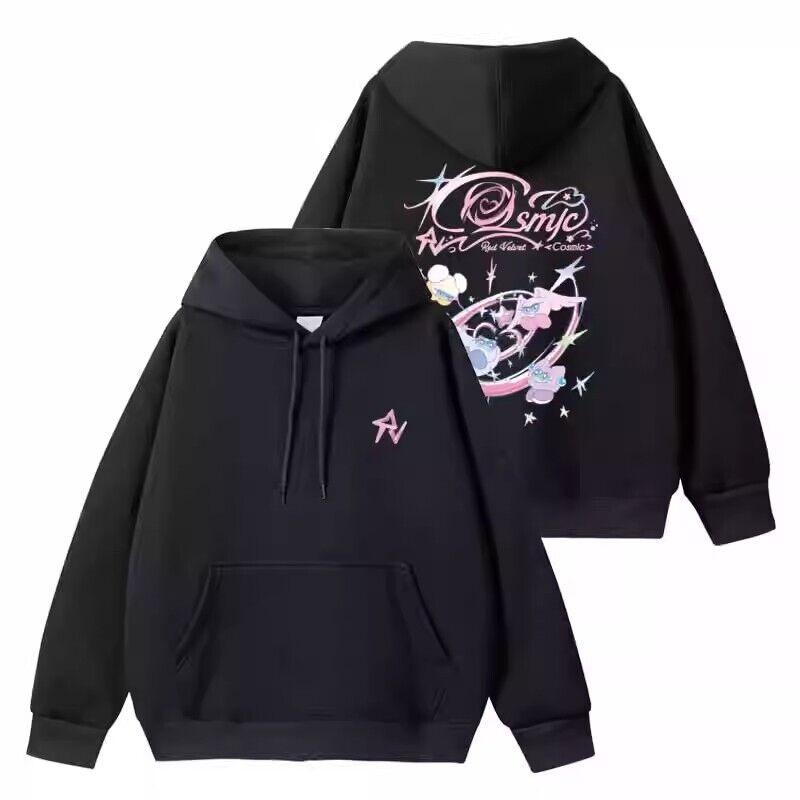

2025 Korean Style Hoodie with Bold Front and Back Print L
