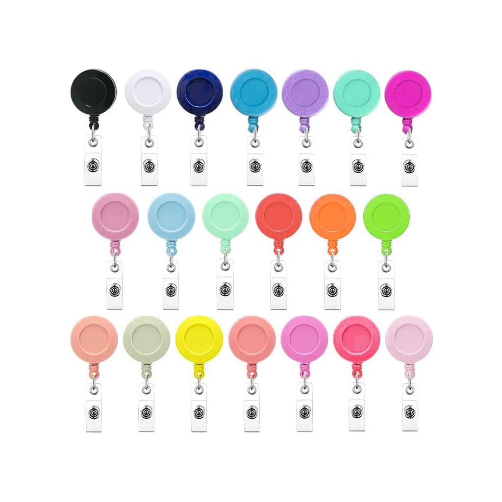 Retractable Badge Holders Clips For Nurse Id Badge Reel With Belt Clip Doctor Id Card Chain Clips School Student Office