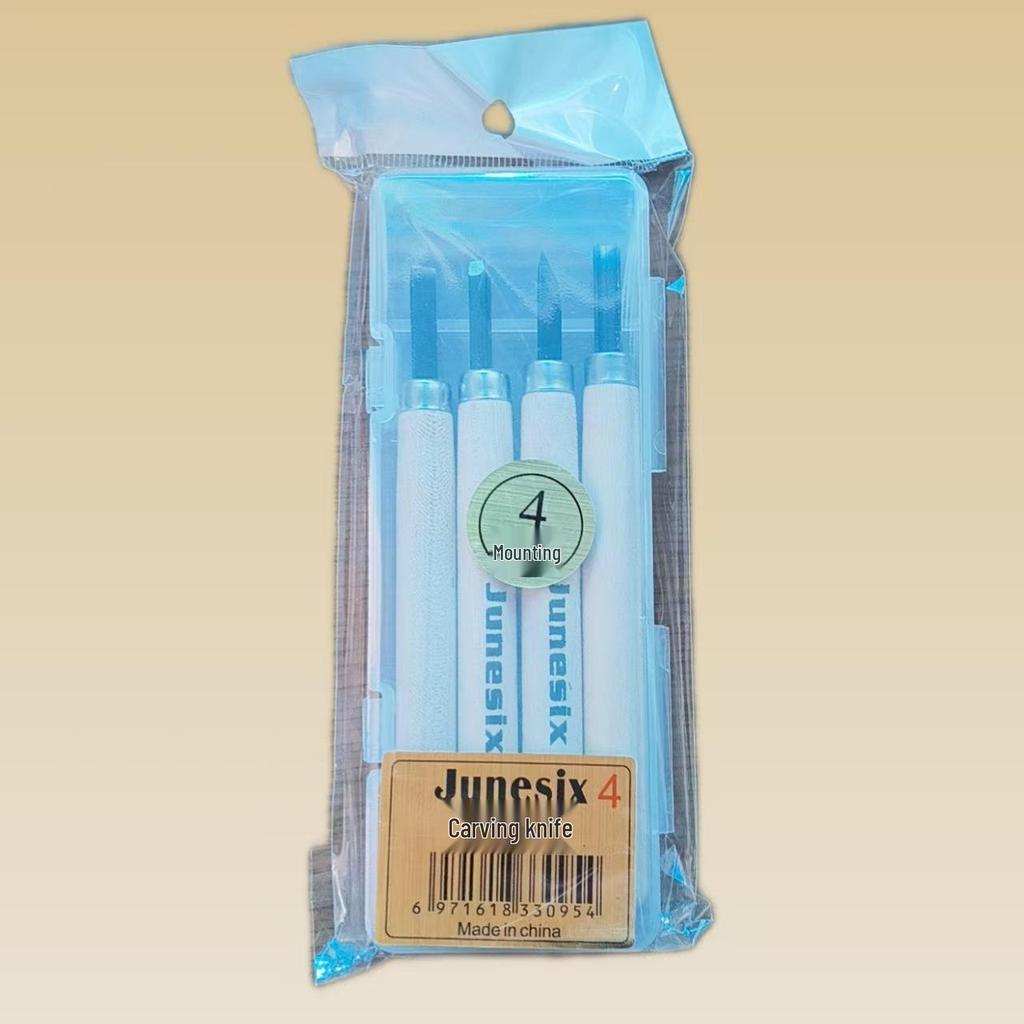 Hand-Carved Stamp Eraser Set with Color-Filled Core - Beginner-Friendly Peel-Off Eraser Brick Set