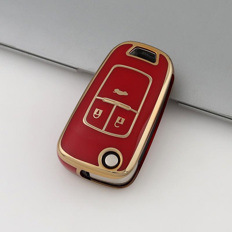 Buick/Chevrolet Key Cover for 2012-2025 Models: Excelle, GT, LaCrosse, Encore, Malibu – Folding Protective Shell