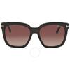 Amarra Red Gradient Square Ladies Sunglasses Ft0502 01t 55