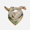 Twill Silk Scarf Woman Life Tree Painting Square Scarves Wraps Bandana Small Hijab Silk Foulards Tie Headband Neckerchief 53CM