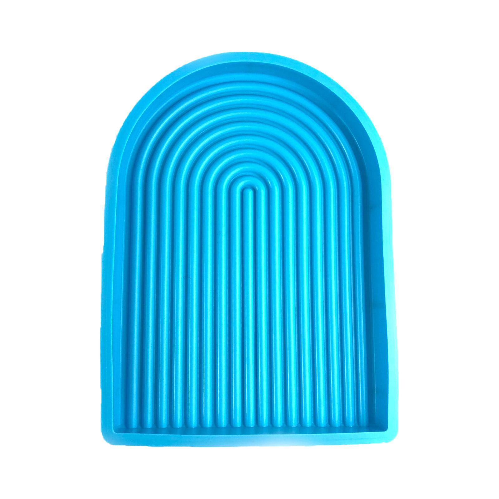 DIY Storage Tray Mold Coaster Plaster Resin Mould for DIY Background Plate 1 синий