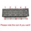 Car Red LED DRL Light Packing Radar Power On Off Camera Mirror Switch Button For Ford Focus 2 Mk2 2009 2010 2011 Accessories