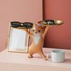 Dancing Cat Animation Resin Figure Creative Cartoon Sand Sculpture Cat Ornament for Living Room Housewarming