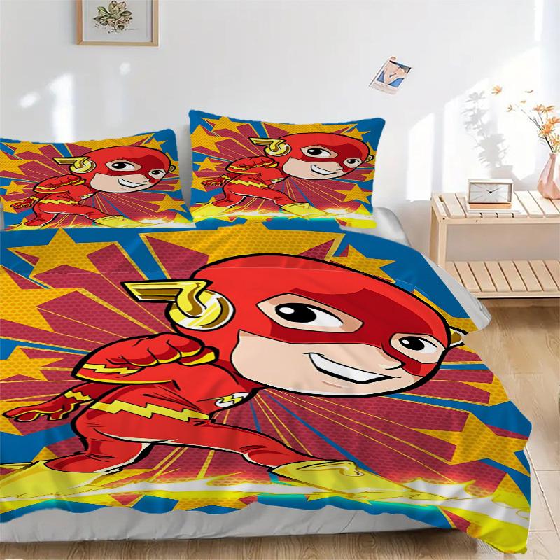 

3pcs Superhero Cover Set,Soft Comfortable Duvet Cover,Guest Room (1*Duvet Cover + 2*Pillowcases, Without Core) yy251024088 135x200cm
