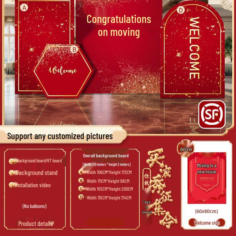 Joyful Home Relocation Decoration: Custom Housewarming Wall Panels