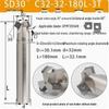 45° CNC Insertable Inner/Outer Chamfer Tool with Up/Down Back-Reaming Holder