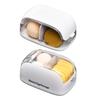 Makeup Sponge Case Portable Dustproof Cosmetic Egg Storage Box Transparent