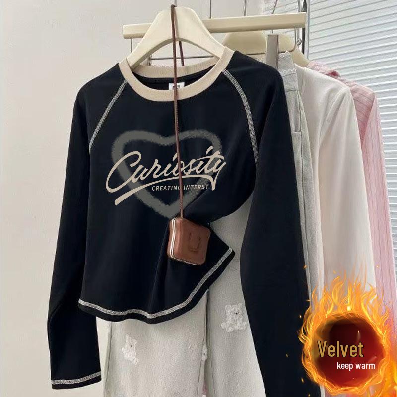 

Двусторонняя бархатная женская рубашка с длинным рукавом – 2024 Шикарный осенне-зимний универсальный топ XL: 62.5-67.5 kg