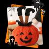 Soft Pumpkin Throw Pillow Funny Witches Boot Leg Pumpkin Doll Pumpkin Plush Toy  Home Decoration