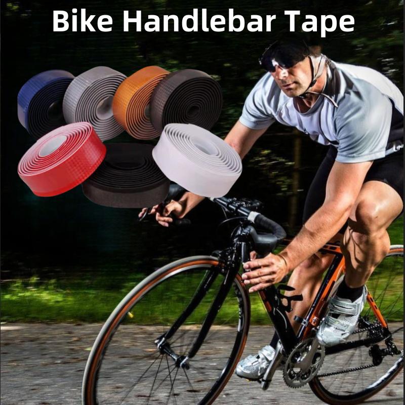 New Bike Tape Carbon Fiber Road MTB Bicycle Handlebar Tape Cycling Mesh Non-Slip Waterproof Bartape Soft EVA Sponge Leather Belt