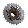 7 Speed Freewheel 13‑28T Bike Threaded Flywheel Silver Steel Bike Rotating Flywheel for Mountain Bikes