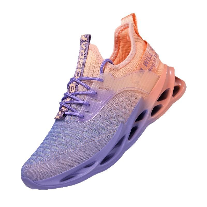 Large size flying flag mesh outdoor sports casual shoes lightweight soft sole non-slip travel running shoes
