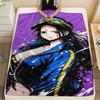 1PC Nico Robin Patterned Flannel Blanket Suitable For All Seasons For Home Decor Warmth And Comfort Gifts Holiday Present