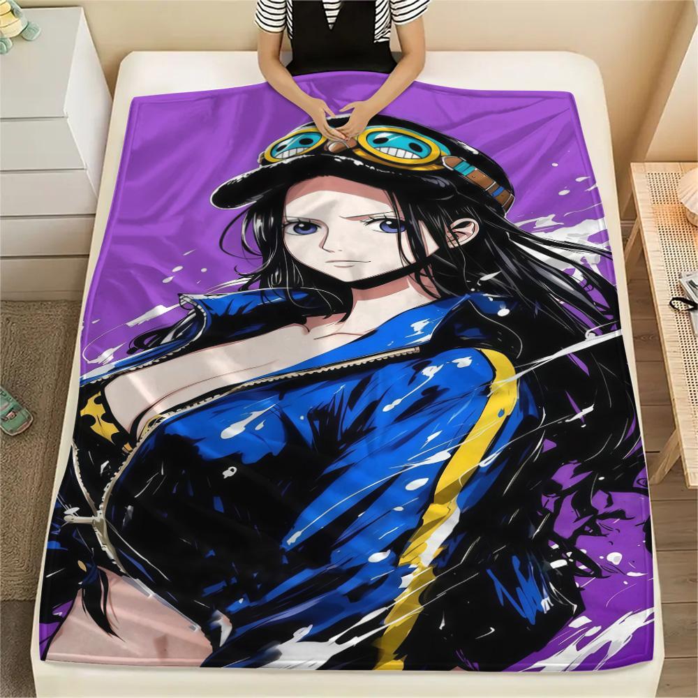 1PC Nico Robin Patterned Flannel Blanket Suitable For All Seasons For Home Decor Warmth And Comfort Gifts Holiday Present