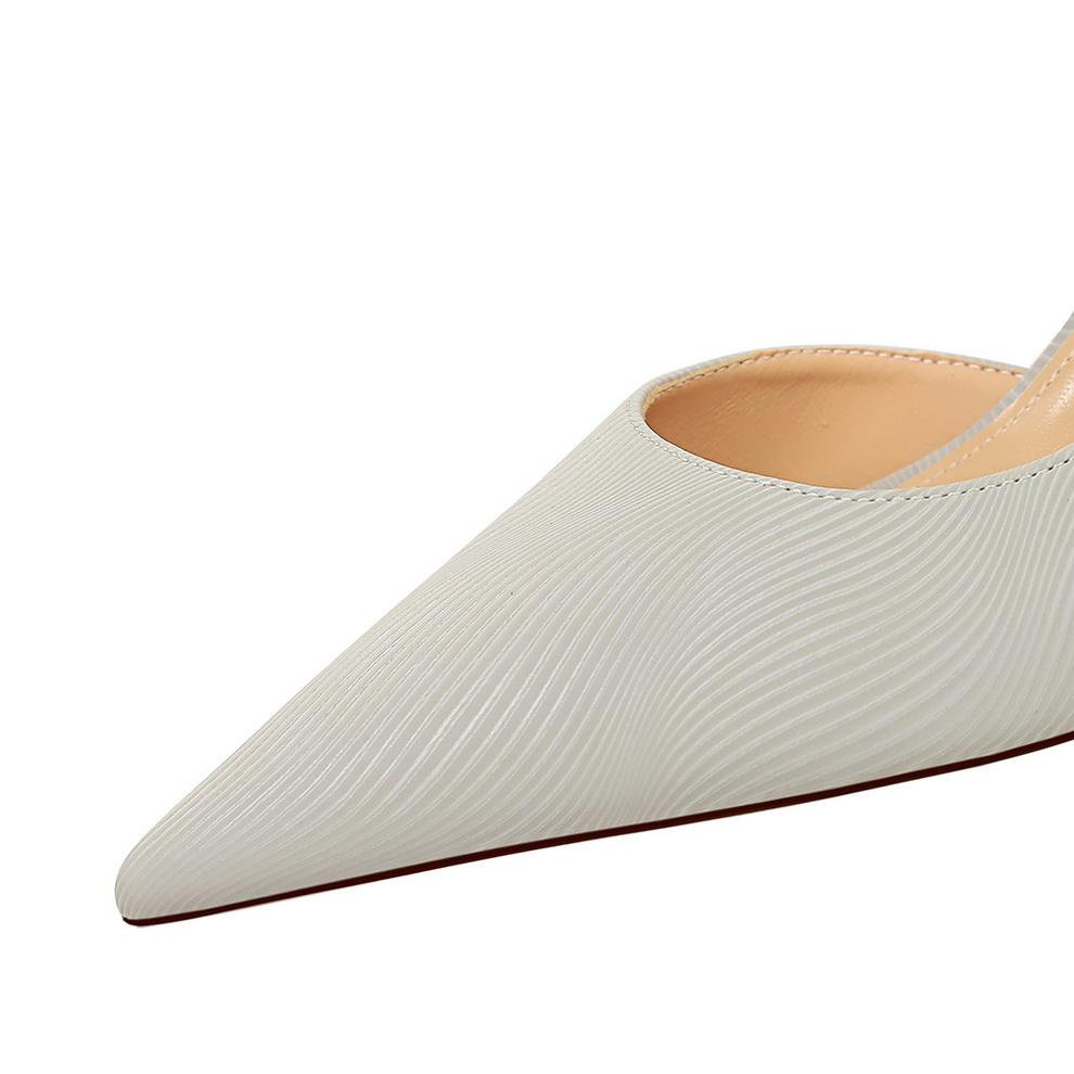 Fashion 2025 Women Medium Heels 7.5cm High Heels Lady Wedding Stiletto Low Heels Female Fetish Fashion Leather Office Party Event Shoes
