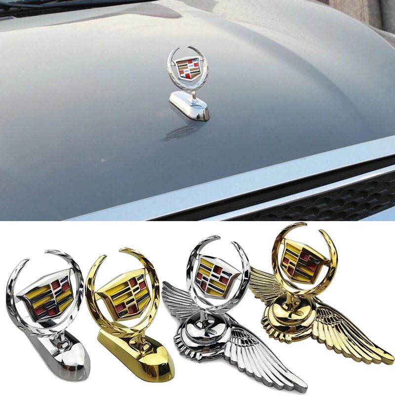 3D Metal Car Front Hood Emblem Cover Bonnet Badge Sticker for Cadillac ATS BLS CT5 EXT SLS SRX XT4 XT6 XTS XLR Escalade DTS
