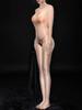 M Xl Separate Finger Nylon Catsuit Glossy Shiny Bodystocking Back Zipper Open Crotch Bodysuit Tights Sexy Leotard Conjoined Body