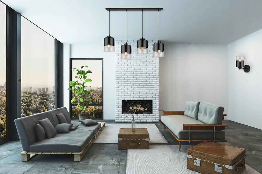 MODERNE KNKIET LAMPE ELEGANTER GLAS-SCHIRM