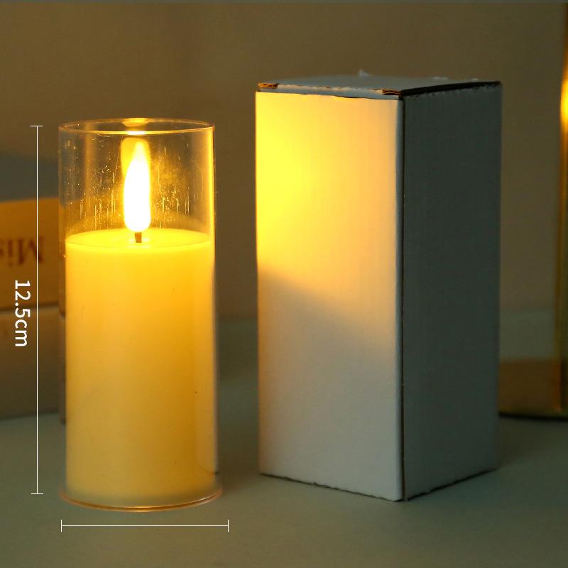 LED Acrylic Simulation Candle Lamp for Birthday Parties