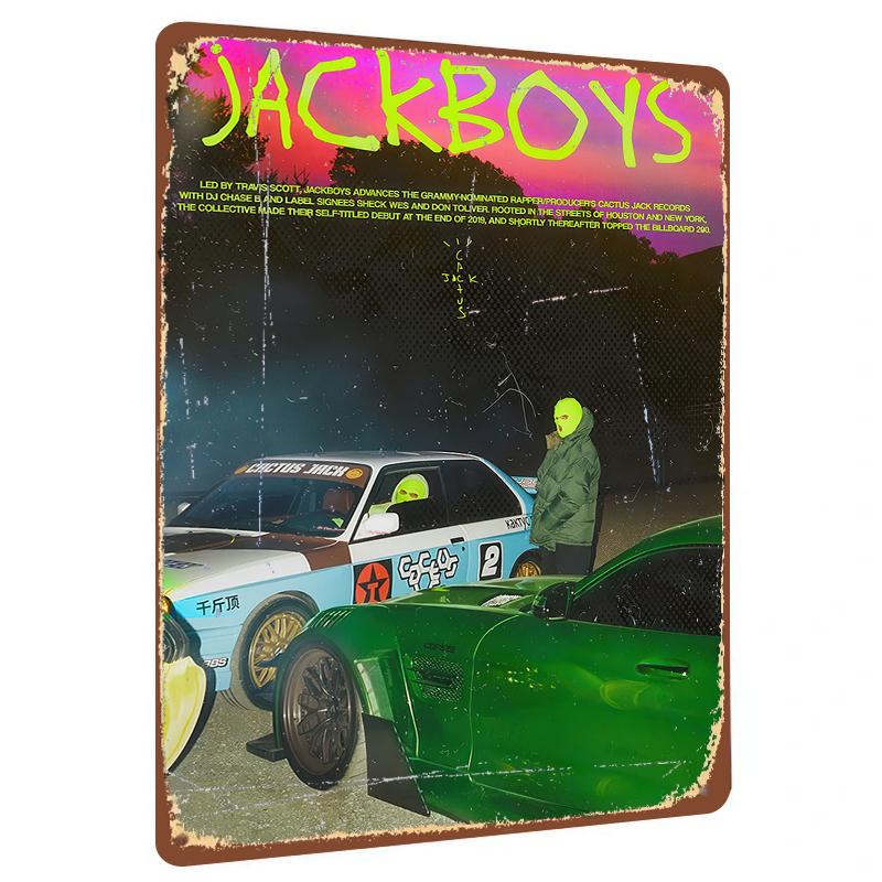 

JACKBOYS Hip Hop Music Art Metal Tin Sign Wall Decor for Room Bar Club Home Decoration 20x30cm（7.8x11.8inch）