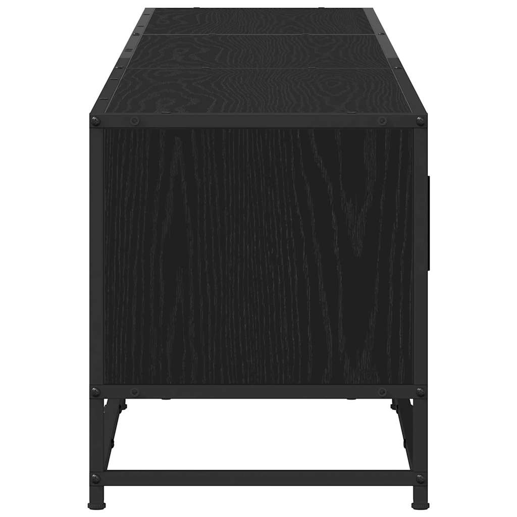 TV Units 2 Pcs Black Oak Look 210 X 35 X 41 Cm