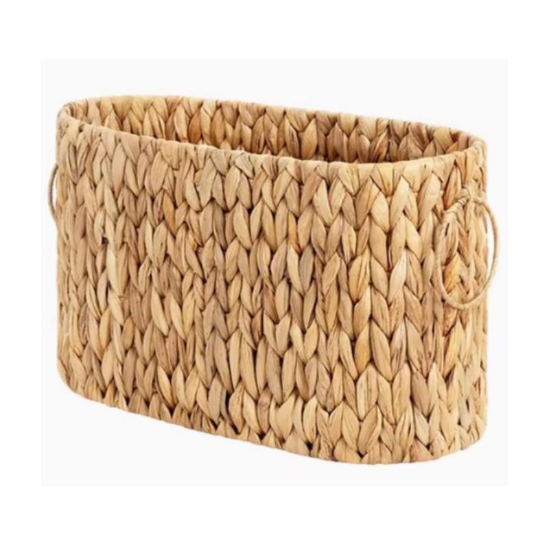 Rattan Storage Basket Double-eared Handle Gourd Grass Storage Box Storage Box Dirty Clothes Basket Home Organization