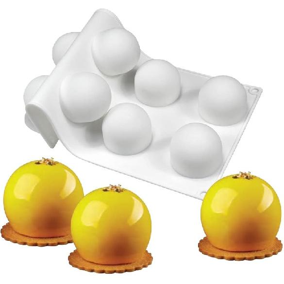 Mostsom 3D Silicone Molds Ball Shape Sphere,Baking Mold for Mousse Cake, Fondant Mold Silicone Mold for Baking Cakes, French Dessert Mold for Pastry