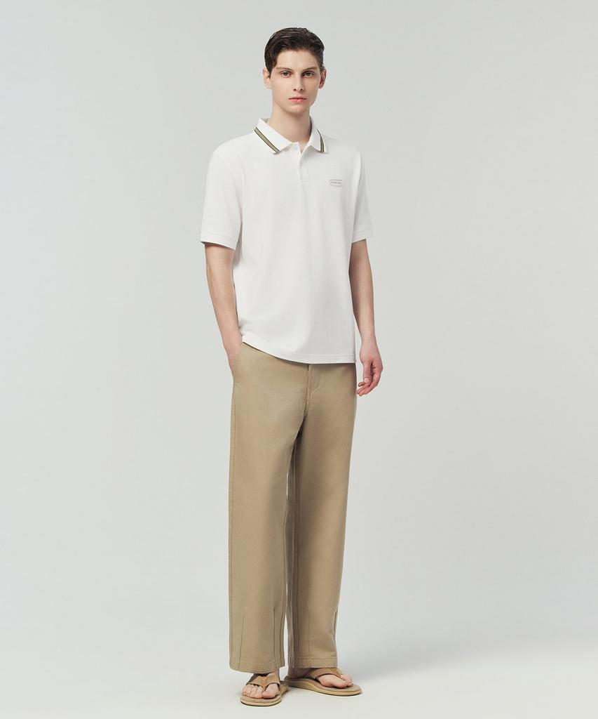 DUVETICA Norcia (Light Ivory) (Men'S Short-Sleeve Polo Shirt)