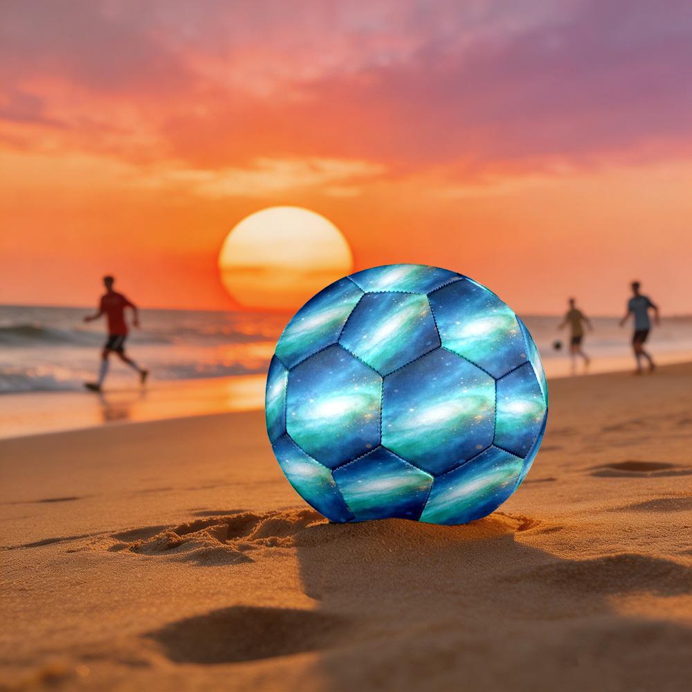 1pc Cosmic Galaxy Beauty Theme Soccer Ball Football, Size 5, Lightweight PVC, Outdoor Training Soccer Ball,Gift c65125