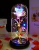 Künstliche Glasblume mit Ewiger Rose des LED-Lichts für Frauen Die Schöne und das Biest Rose Geburtstagsgeschenke für Mädchen Weihnachten