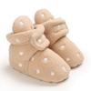 Baby Shoes with Cute Heart Embroidery, Thick and Warm for Infant Girls and Boys 0-12 Months