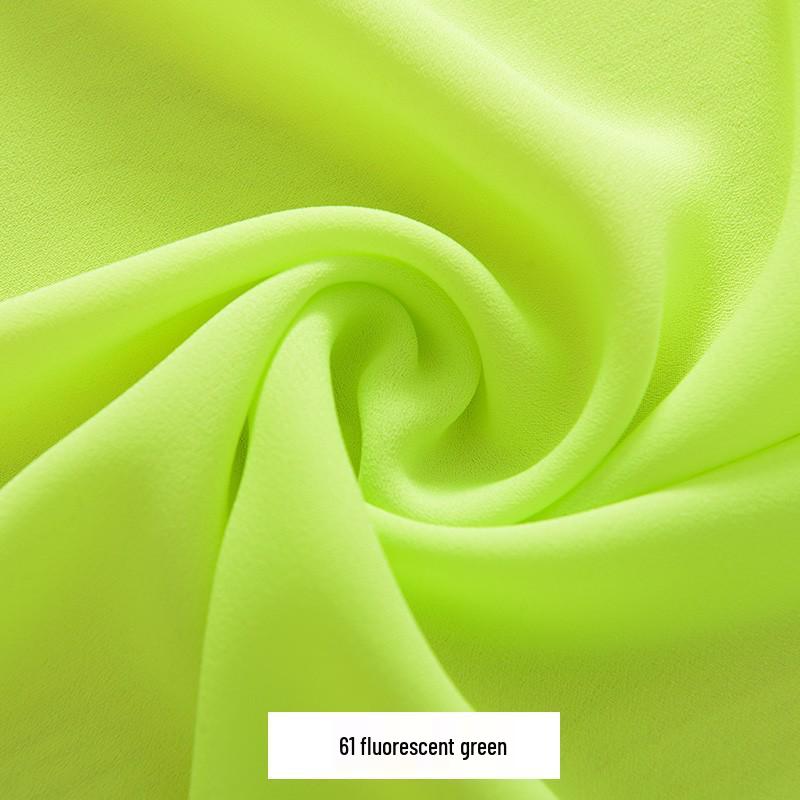 Šifonový Georgette Jednobarevná Taneční Kostýmová Látka pro Podšívku a Šaty