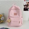 Schoolbag Solid Color Backpack 1011 New Junior High School Girls High School College Students School Bag Women Travel Lightweight Small Backpack