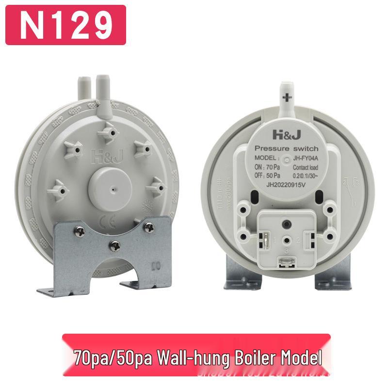 Universal Gas Water Heater Pneumatic Wind Pressure Switch for E4 E5 Fault Repair, Fits Wall-Mounted Boilers