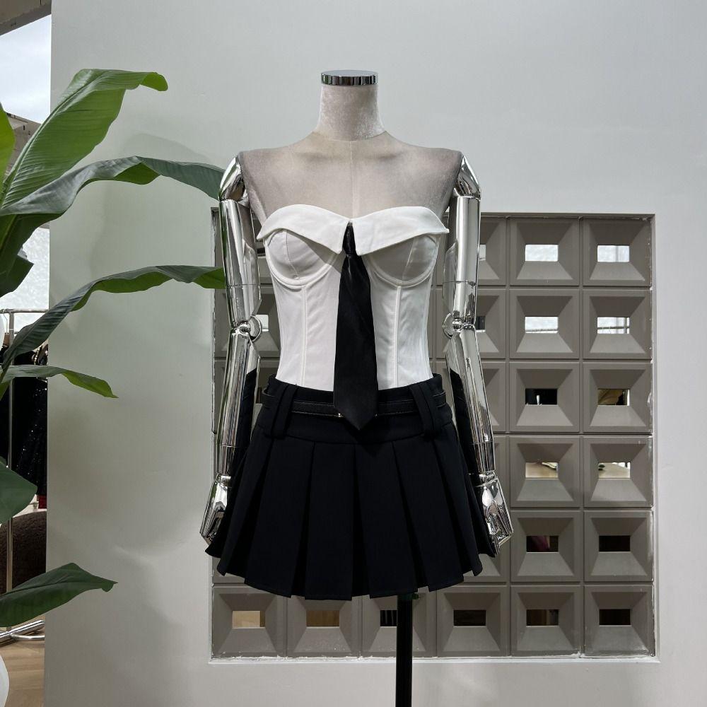 Slim Fit Strapless Sliming Vest Sleeveless Crop Tube Tops Elegant Women Corset  Travel