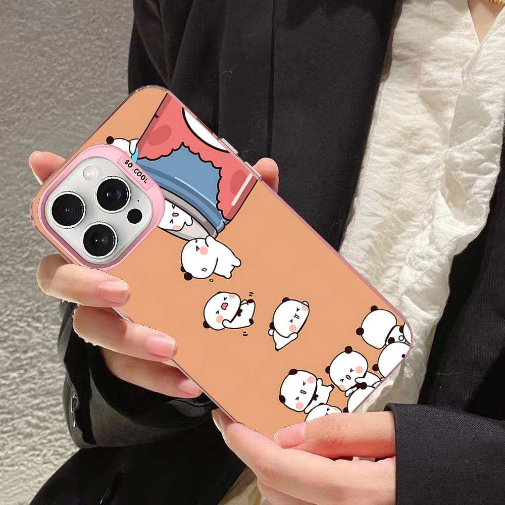 Cute Bubu Dudu Phone Case For IPhone 17 16 15 14 11 12 13 Pro Max Pro Plus Colored Silver Cover