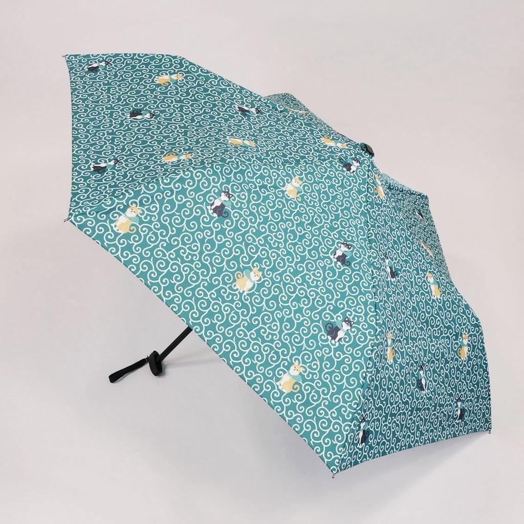 Santos Folding Arabesque with Shiba Inu Umbrella, Design, 50cm, JK-148-06