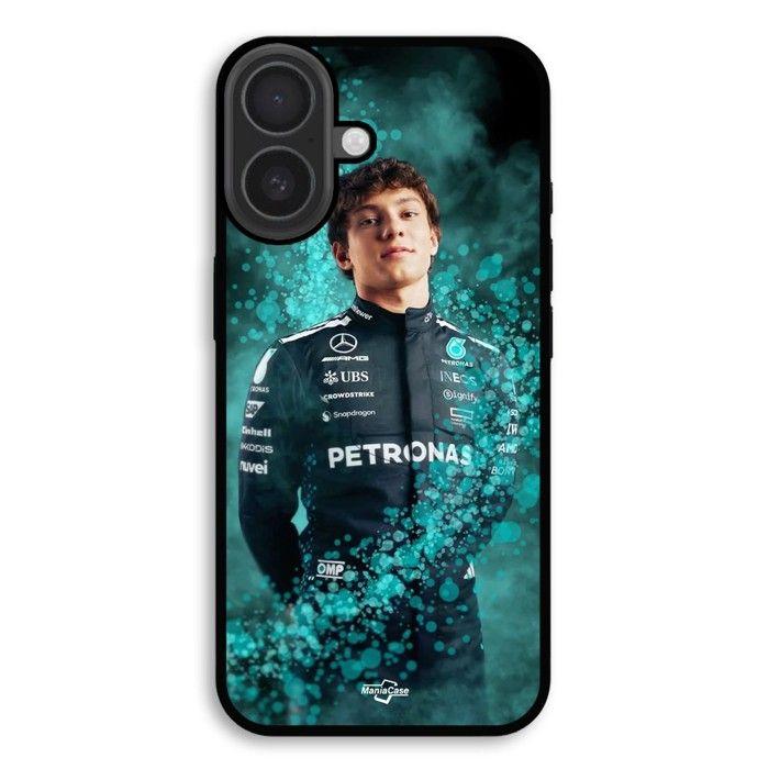 Hülle Für iPhone 17 Kimi Antonelli Schwarz Türkis F1-Fahrer Mercedes Maniacase schwarz