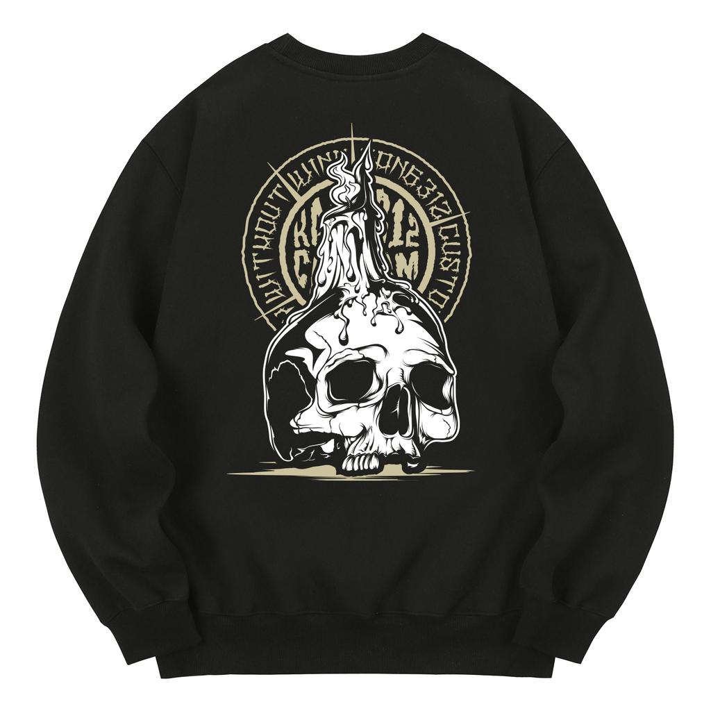 KAN6312 Kmb0054 Sealed Fleece-Lined Sweatshirt - Black