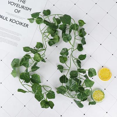 2.0M Artficial Vine Green Plants Leaf Hanging Decor Rattan Liana Wall Leaves